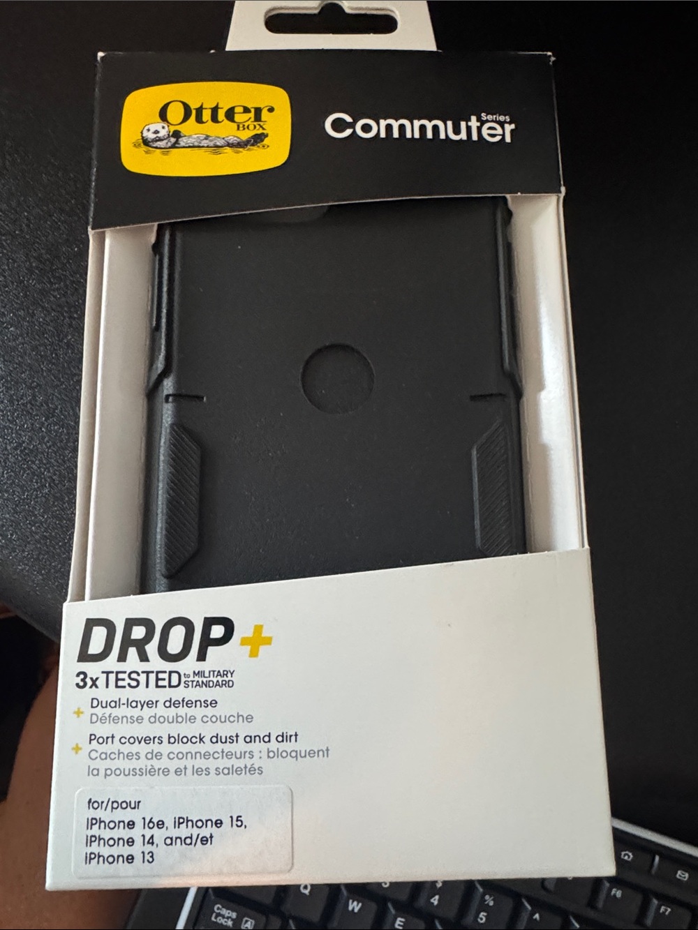 OtterBox Commuter Series Black Dual-Layer iPhone Case (Drop+)
